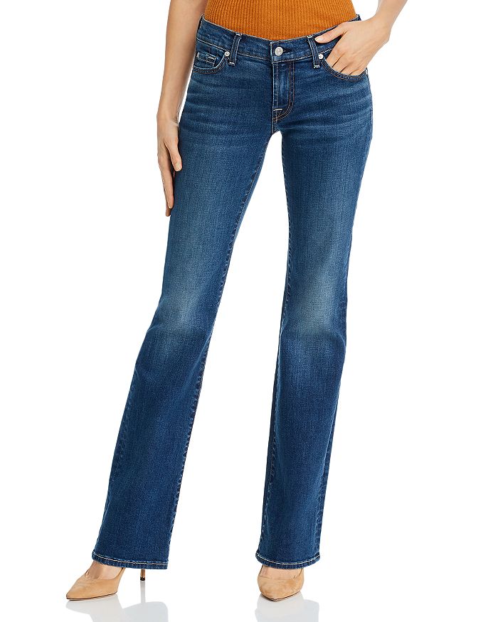 7 FOR ALL MANKIND LOW-RISE ORIGINAL BOOTCUT JEANS IN NY DARK,AU0703080