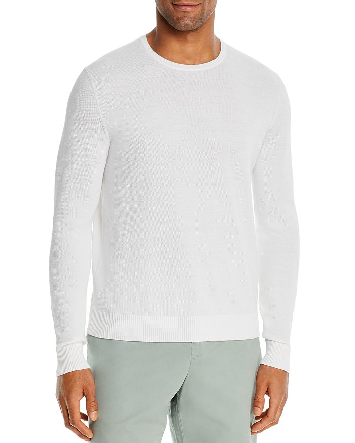 Dylan Gray Tuck Crewneck Sweater In Ivory