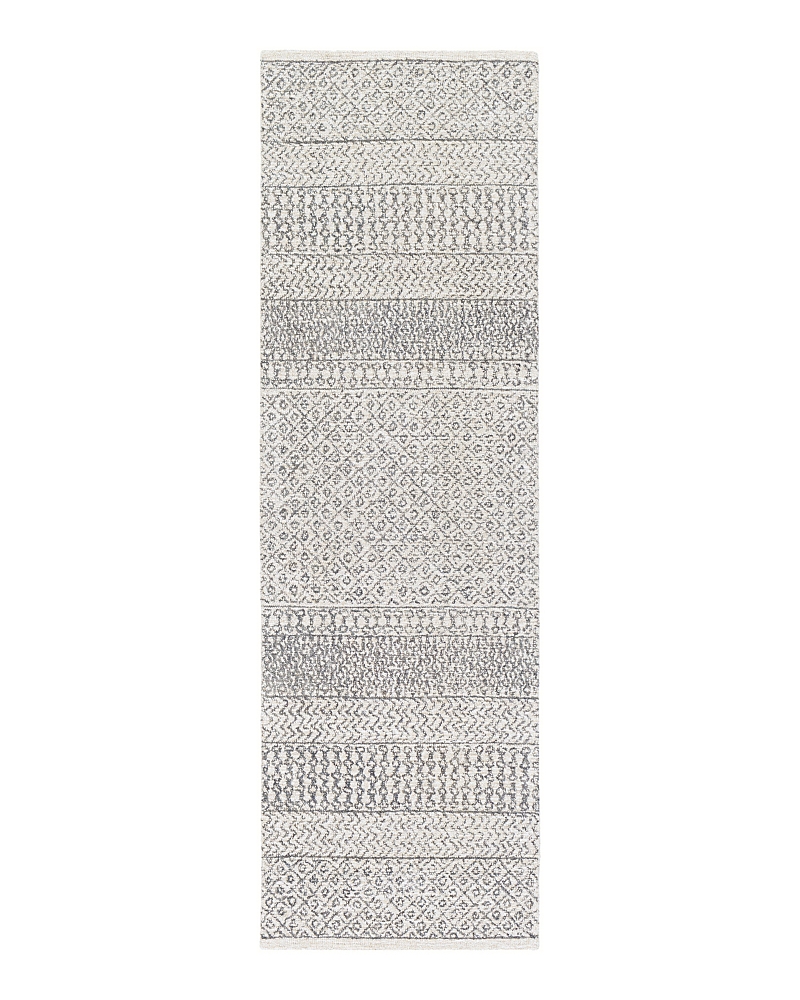 Shop Surya Maroc 146523 Runner Area Rug, 2'6 X 8' In Charcoal/beige
