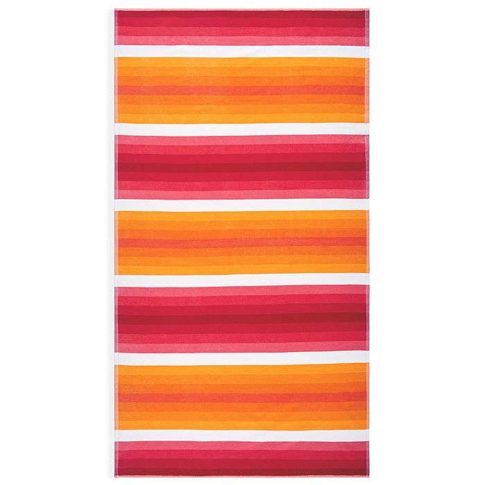 Sky Cotton Ombre Stripe Beach Towel - 100% Exclusive In Orange
