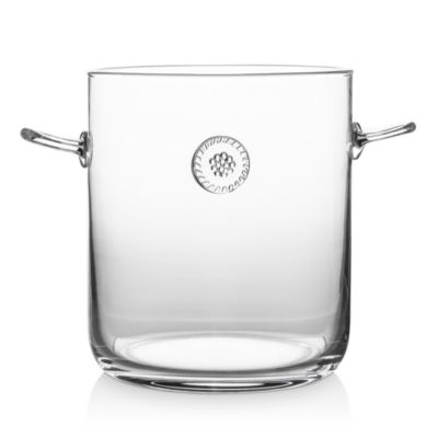 Berry & Thread Glass Ice Bucket with Tongs
