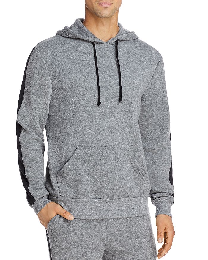 Alternative Apparel Side Stripe Hooded Sweatshirt - 100% Exclusive In Eco Gray/eco True Black
