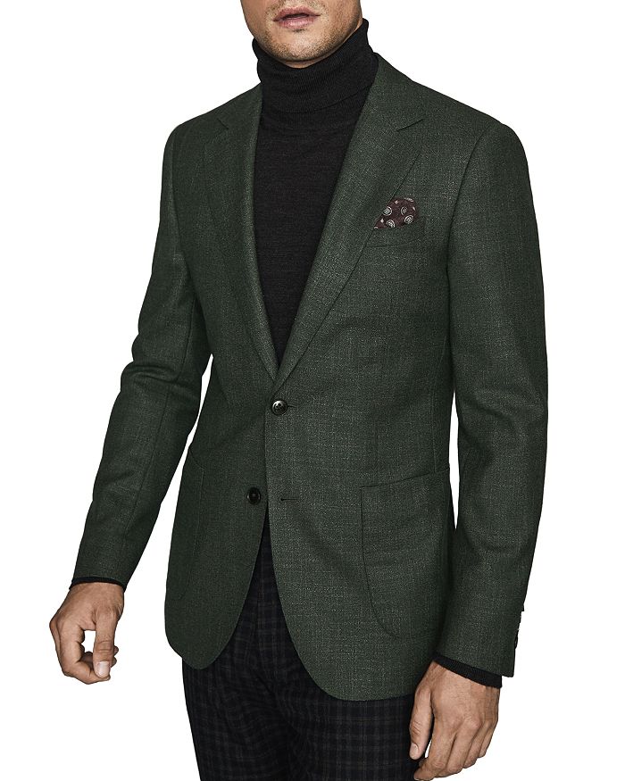 REISS Edition Wool-Blend Textured Regular Fit Blazer | Bloomingdale's