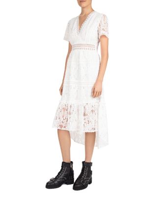 The Kooples Wild Flowers Lace Midi Dress | Bloomingdale's Women