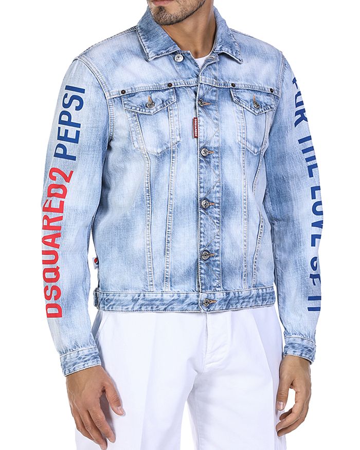 DSQUARED2 x Pepsi Slim Fit Denim Jacket Bloomingdale s
