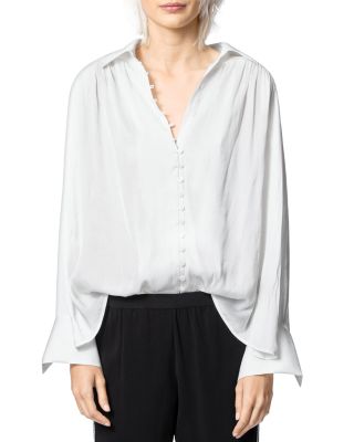 Zadig & Voltaire - Trent Button-Front Satin Shirt