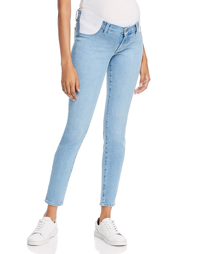 J Brand Mama J Mid-Rise Super Skinny Maternity Jeans in Cloudy ...