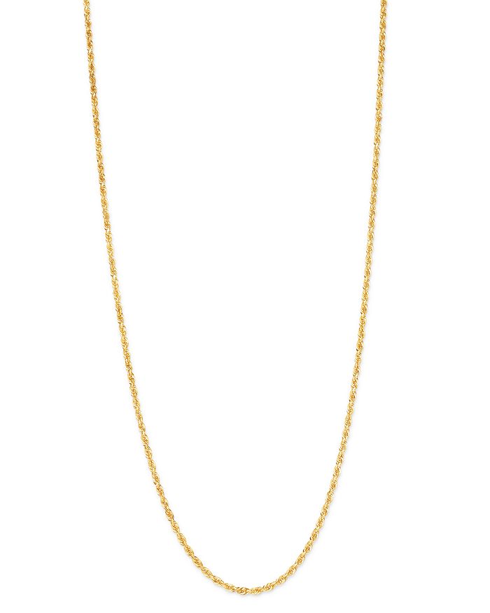 Bloomingdale's - Glitter Rope Chain Necklace in 14K Yellow Gold, 3.0-3.1mm - 100% Exclusive