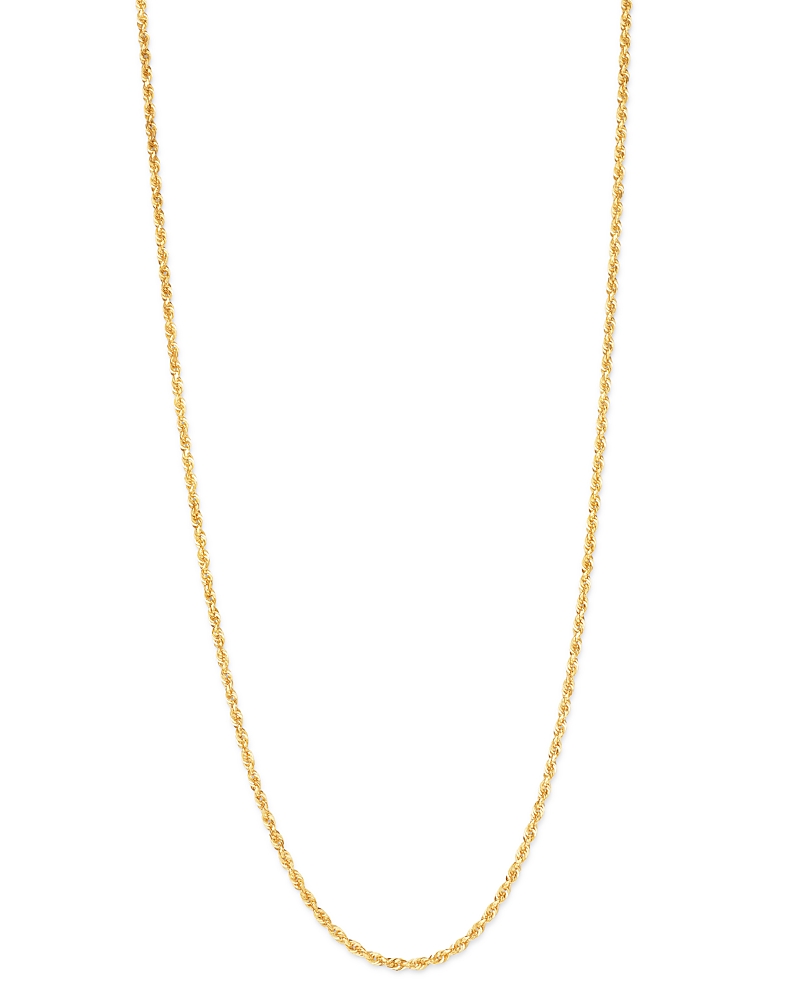 Bloomingdale's Fine Collection Solid Glitter Chain Necklace in 14K Yellow Gold