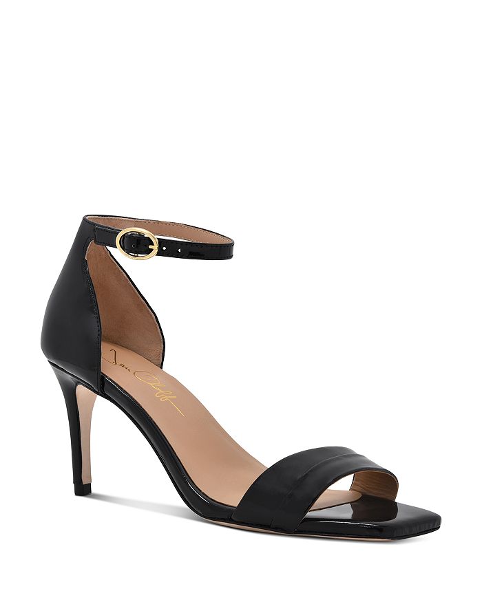 Joan Oloff Women's Simone Strappy High-heel Sandals In Black Patent