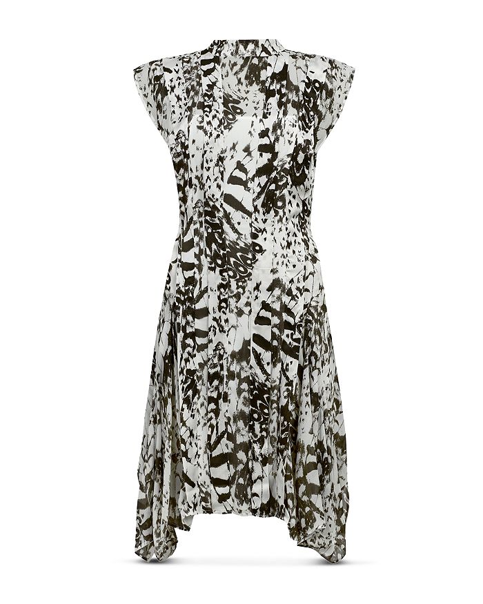 ALLSAINTS FLEUR WING PLEATED DRESS