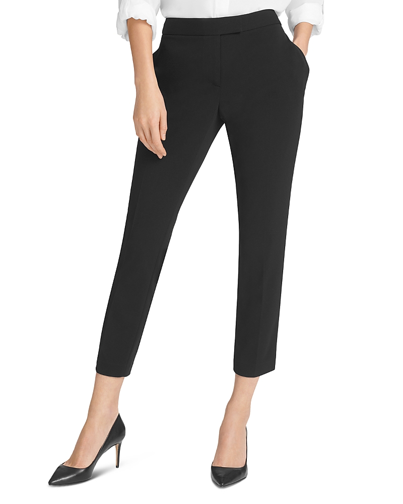 Dkny Foundation Slim Leg Career Pants In Black