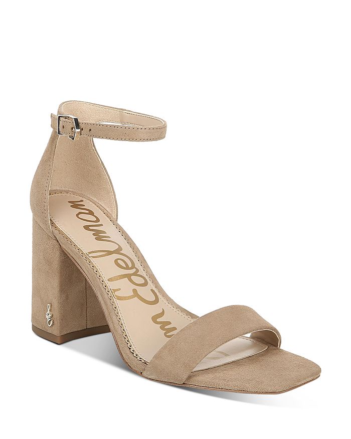 Shop Sam Edelman Women's Daniella Strappy High-heel Sandals In Oatmeal Suede