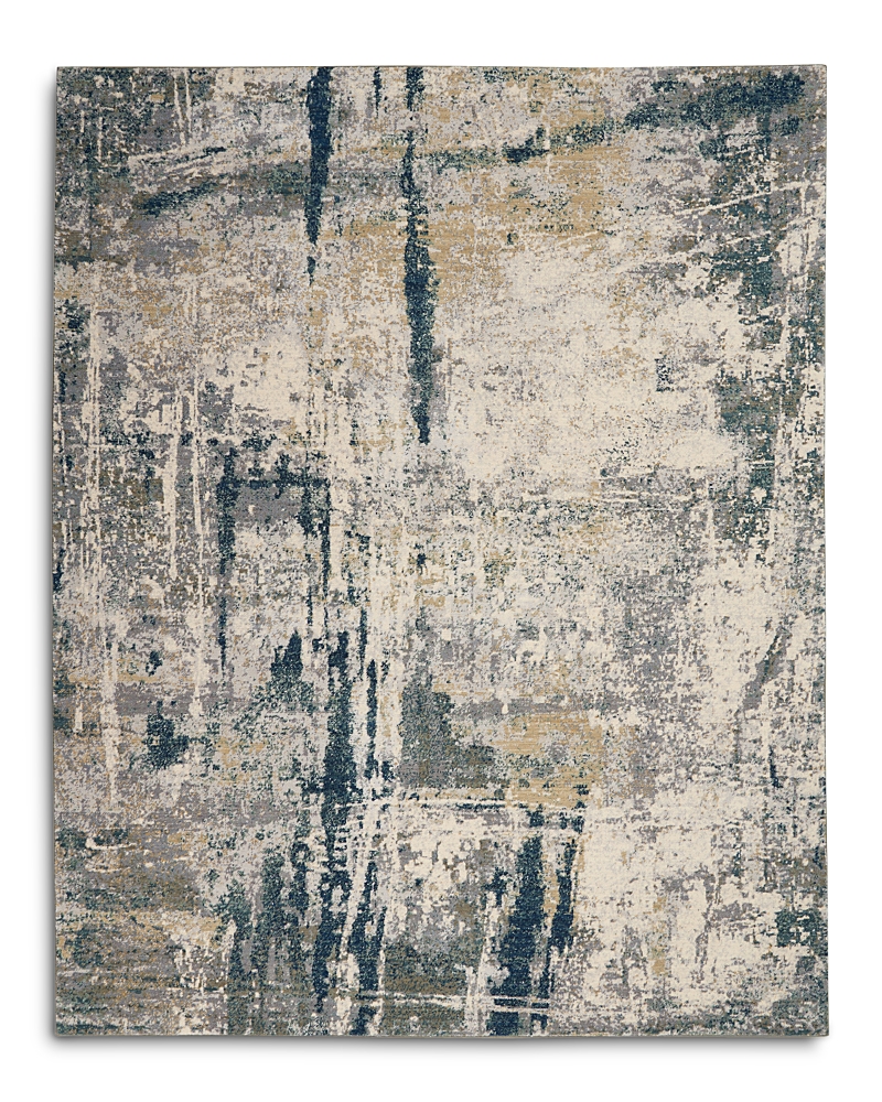 Nourison Artworks Atw05 Area Rug, 7'9 X 9'9 In Ivory/navy