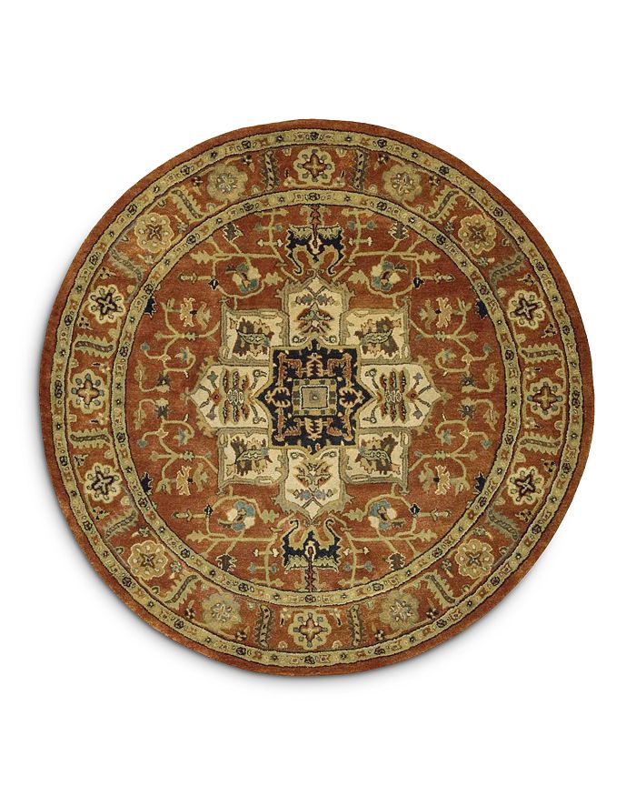 Nourison Jaipur Ja33 Round Area Rug, 8' X 8' In Brick