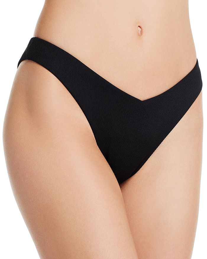 Aqua Swim Sunset Boulevard High Leg V Bottom Bikini Bottom - 100% Exclusive In Black