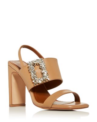kurt geiger gold block heel sandals