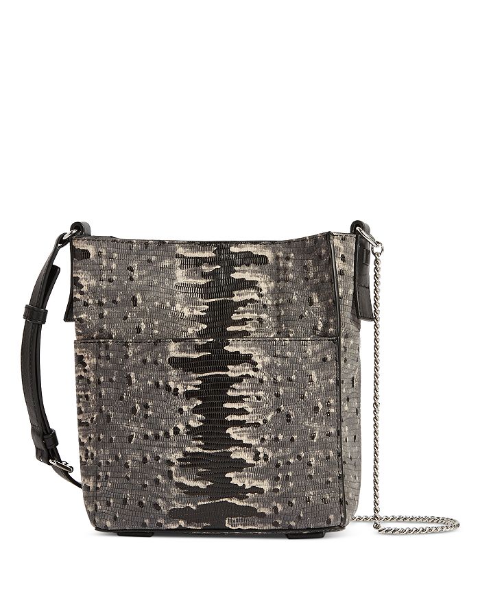 ALLSAINTS ADELINA MINI EMBOSSED LEATHER TOTE,WB031S