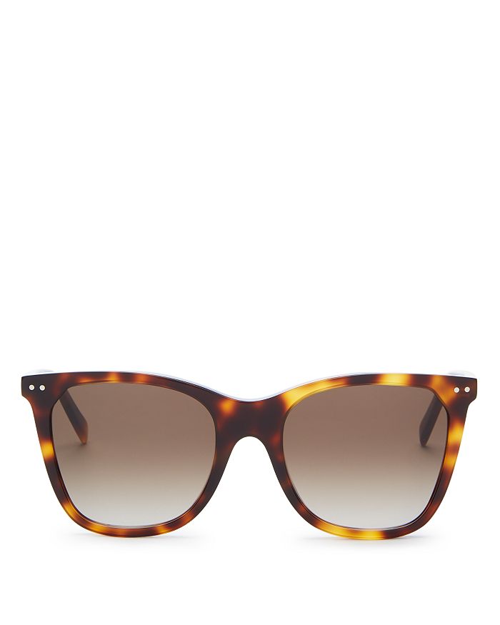Celine Women's Square Sunglasses, 55mm In Blonde Havana/gradient Brown
