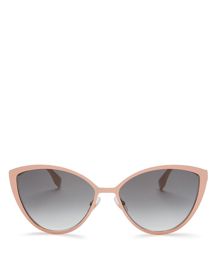 Fendi Women s Cat Eye Sunglasses 60mm In Nude Gold dark Gray Gradient ModeSens