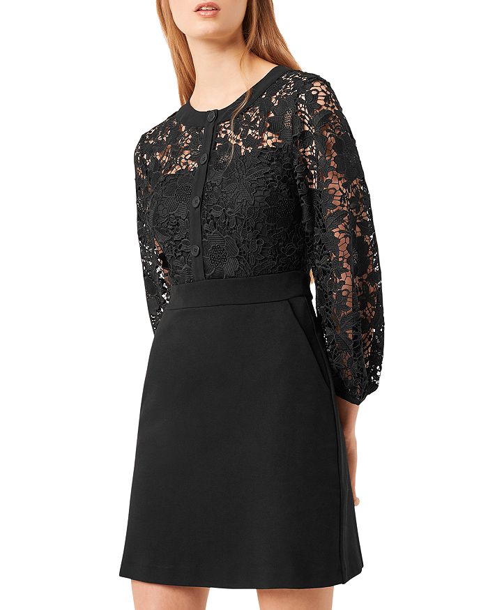 French Connection Shema Lace A Line Mini Dress Bloomingdale S