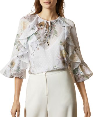 ted baker ruffle blouse