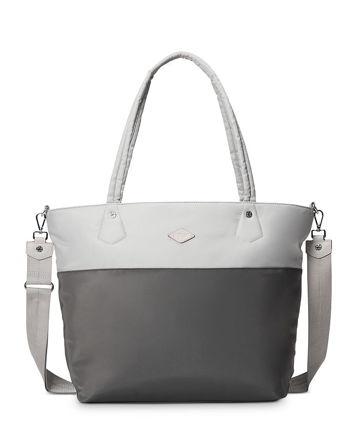 Mz Wallace Soho Travel Tote In Fog/magnet