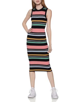 striped sweater dress