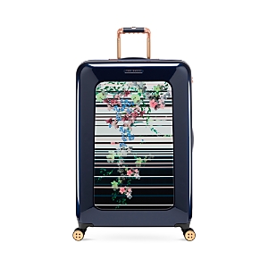Ted Baker Take Flight Pergola Stripe Large Trolley Suitcase