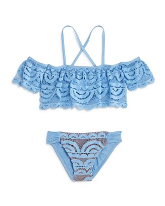 Clements Twins x PQ Swim PQ Swim Girls Lace Two Piece Swimsuit