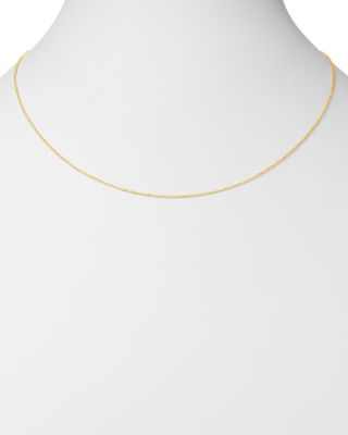 Mirror Cable Link Chain Necklace in 14K Yellow Gold, 20" 