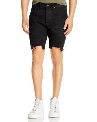 a brand denim shorts