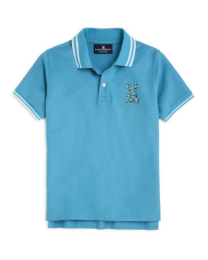 Psycho Bunny Boys' Paget Cotton Tipped Logo Polo Shirt - Little Kid ...