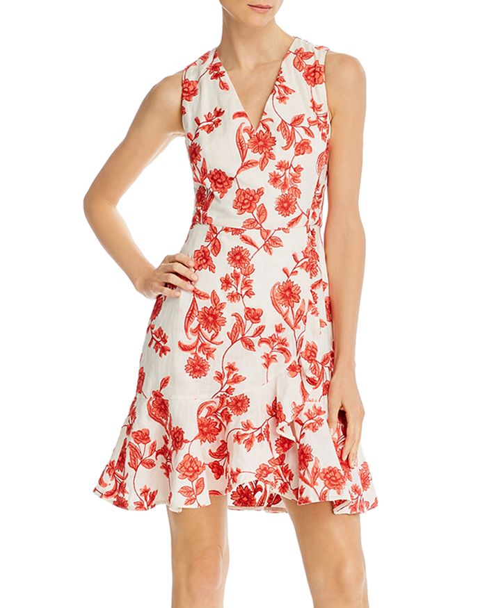Rebecca Taylor Embroidered Floral Dress | Bloomingdale's
