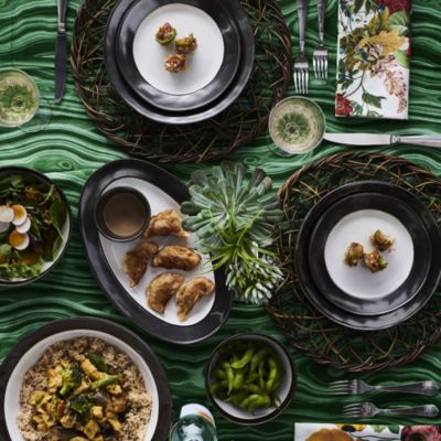 Field of Flowers White Napkin