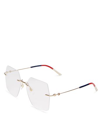 Gucci Women's Rimless Square Eyeglasses, 55mm | Bloomingdale's