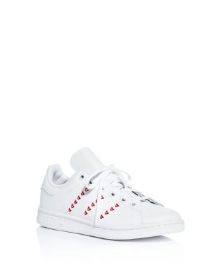 Adidas Girls' Stan Smith Heart Leather 