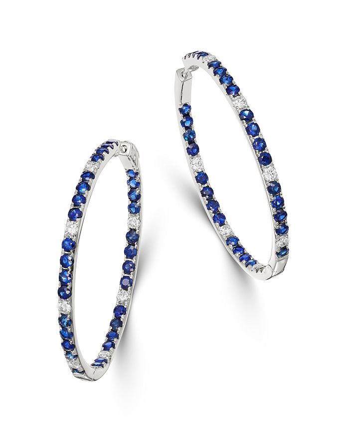 Large clearance sapphire earrings