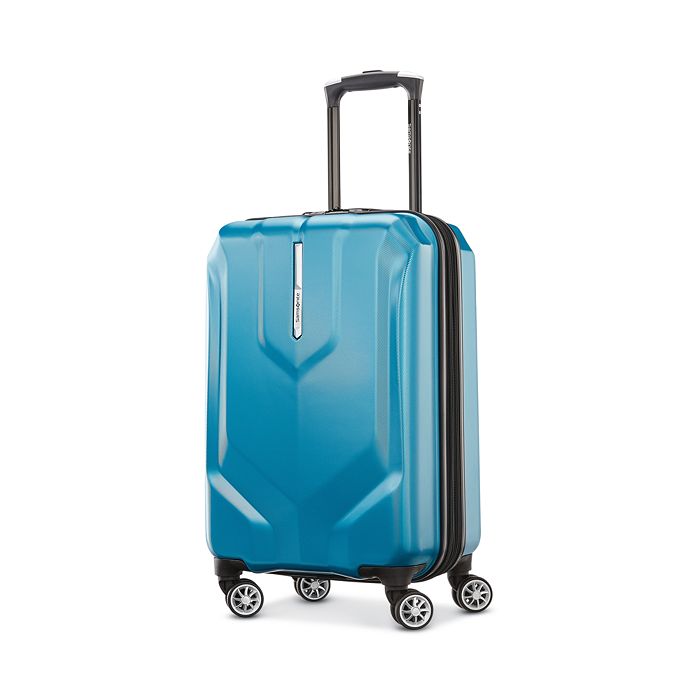 Samsonite Opto Pc Dlx Expandable Carry-on Spinner Suitcase In Deep Turquoise