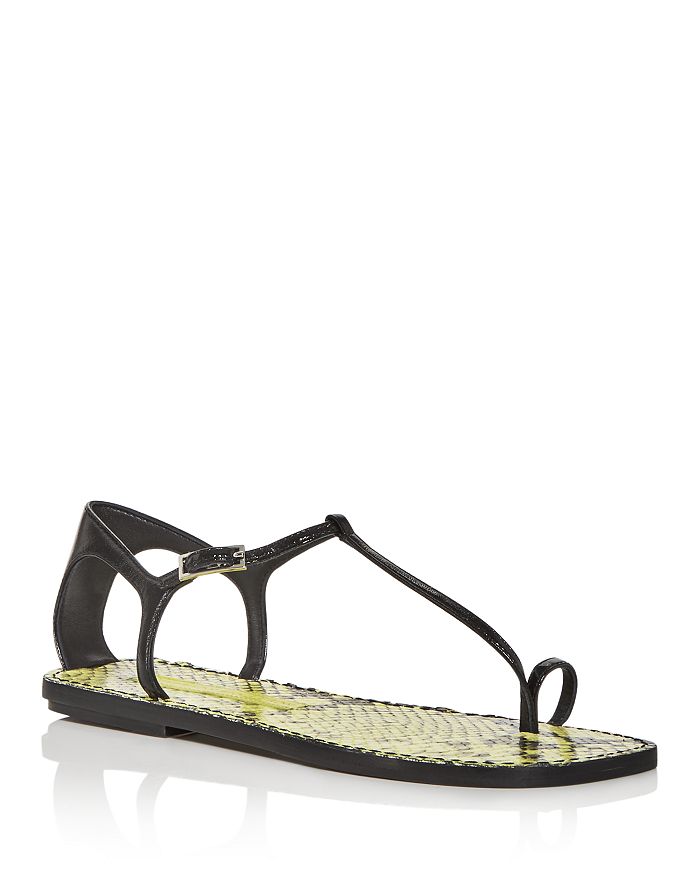 Sigerson Morrison Women's Nelson Sandals In Black Leather