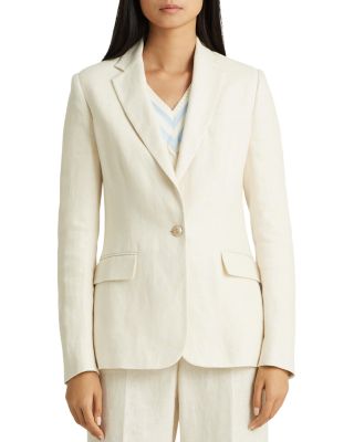 ralph lauren linen blazer womens