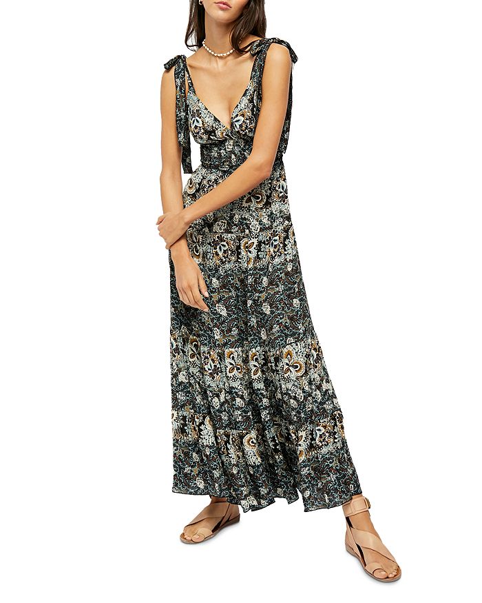 FREE PEOPLE LET'S SMOCK ABOUT IT MAXI DRESS,OB1103132