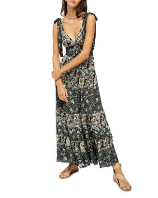 free people lets smock about it maxi