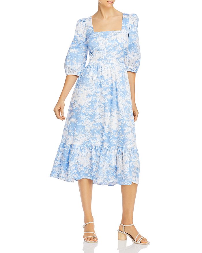 WAYF Mockingbird Cutout Midi Dress | Bloomingdale's
