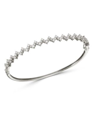 Bloomingdale's Fine Collection - Diamond Bangle Bracelet in 14K White Gold, 1.15 ct. t.w. - Exclusive