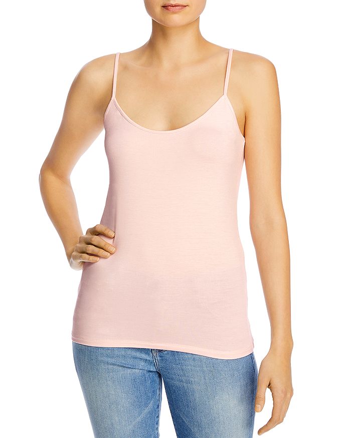 Majestic Scoop Neck Camisole Tee In Petale