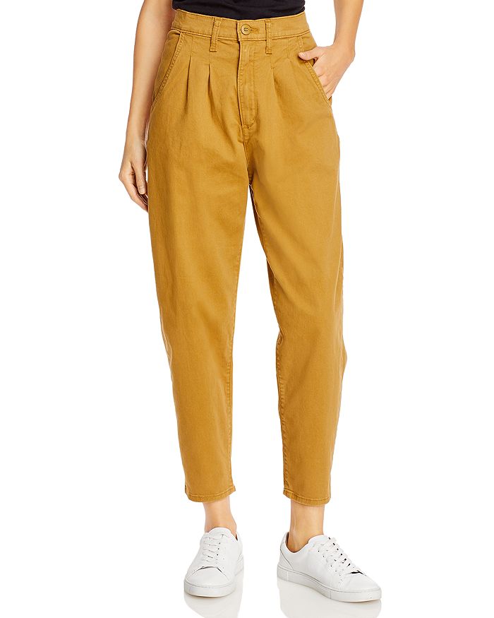 Levi's Pleated Balloon Pants In Dull Gold