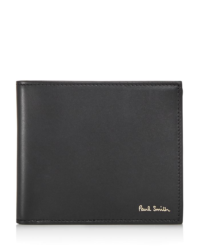 Paul Smith Naked Lady Leather Bi-fold Wallet In Black Multi