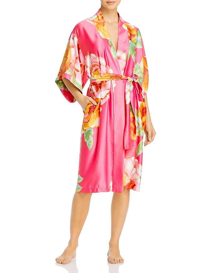 Natori Serafina Floral Print Wrap Robe | Bloomingdale's