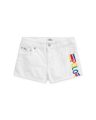 ralph lauren white denim shorts